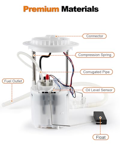Electric Fuel Pump Assembly Compatible with Mercedes-Benz W251 2006-2011 R350 2006-2007 R500 4Matic V6 3.5L V8 5.0L Gas Replace E9138M 2514701094 SP5146M VANBOL0182 w/Sending Unit O-ring