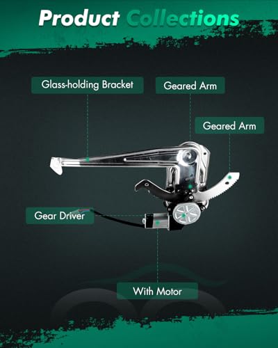 SCITOO Power Window Regulator w/Motor for Ford Ranger 1993-2011 - size: 741-832 | Front Right