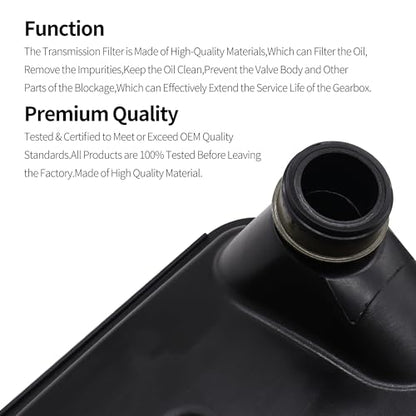 62TE Automatic Transmission Fluid Filter with Gasket Kit 68018555AA - style: 68018555AA