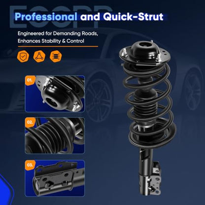 Complete Struts, ECCPP Front Complete for Chevrolet for Malibu 2004-2010 - size: 172200 172199