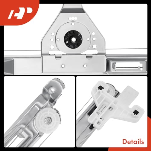A-Premium Power Window Regulator Rear Driver Side, Without Motor - style: Rear Driver Side (LH)