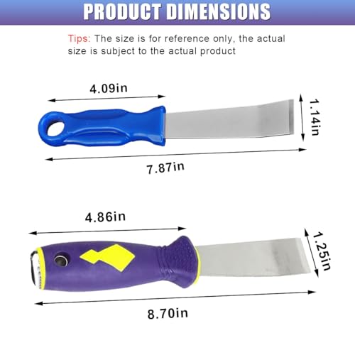 Wheel Weight Remover, Auto Tire Repair Tool with Non-Slip Grip for Removing Adhesive Stick-On Wheel Weights, Universal Tire Balancer Scraper for Most Vehicles (2PCS) - size: 2PCS