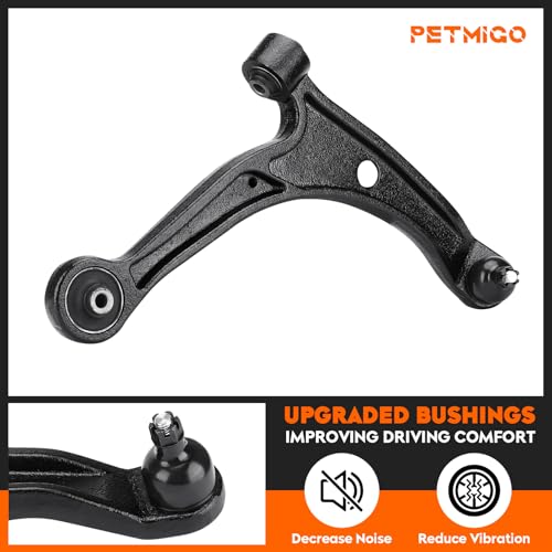 Front Lower Control Arms w/Ball Joints Replacement Suspension Kit for Acura MDX 2001-2006, for Honda Pilot 2003-2008, Left & Right, Driver & Passenger Side, K621349 K621350 (2PCS)