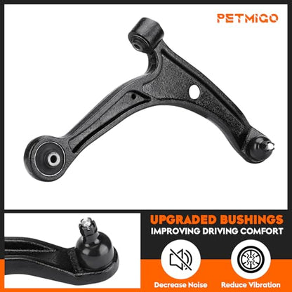 Front Lower Control Arms w/Ball Joints Replacement Suspension Kit for Acura MDX 2001-2006, for Honda Pilot 2003-2008, Left & Right, Driver & Passenger Side, K621349 K621350 (2PCS)