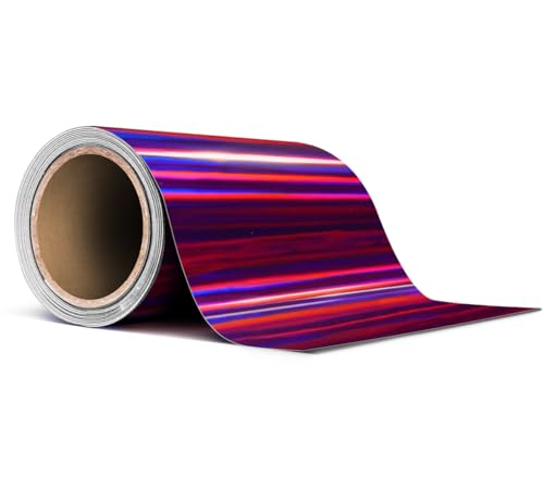 VViViD Holographic Purple Chrome Pinstripe Vinyl Tape Roll (3” x 25ft) - color: Holographic Purple Chrome, size: 3" x 25ft