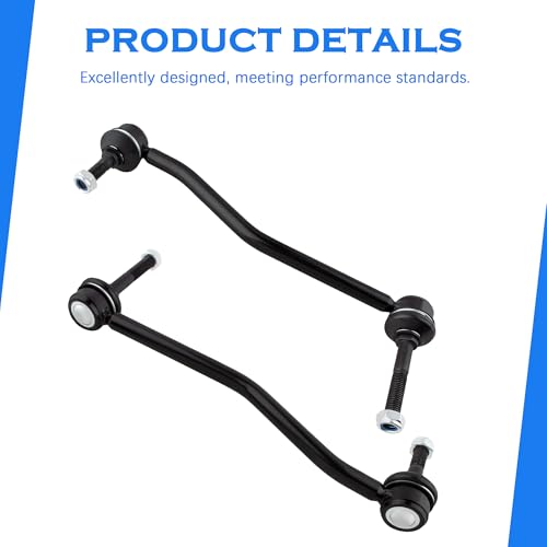 K80273 K80274 Sway Bar Link - Front Stabilizer end Link Compatible with 2000-2004 Ford Excursion丨2000-2004 Ford F250 F350 F450 F550 - size: K80273 K80274