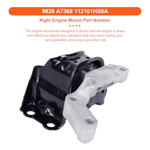 Engine Motor Mount Kit，Replacement for A7368 A7369 A4361 - size: Nissan 12-19