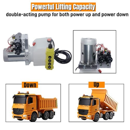 4 Way Double Acting Hydraulic Power Unit with 4.5 Quart Reservoir
