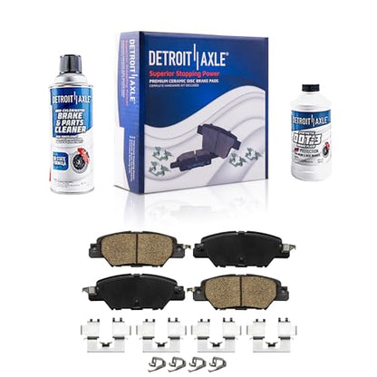 Detroit Axle - Rear Brake Pads for 2016-2025 Mazda CX-5 - size: 4P42509/Kit