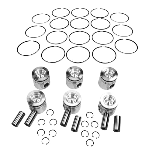 6-pack Piston Set 4955520 4955365 4376347 Replacement for 2007-2019 Dodge Ram 2500 3500 6.7L Cummins Diesel