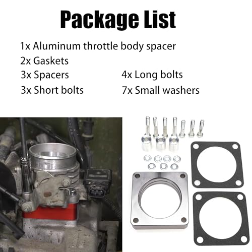 iFJF Throttle Body Spacer 1068 4 Bolts Replacement for TJ YJ 1987-2006 XJ