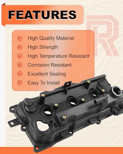 Engine Valve Cover Kit with Gasket & Bolts for 3.5L N-ISSAN I-NFINITI - size: 264996, 264995