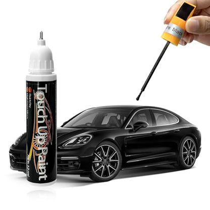 Touch Up Paint Pen for Cars, 2 in 1 Quick Drying Touch Up Pen Lasting Auto Scratch Remover, 0.4 Fl Oz Color Accurate Paint Pens Quick & Easy Solution to Repair Scratches (Black) - color: Black