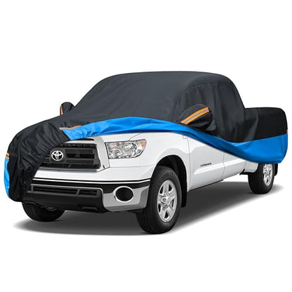 Car Cover Waterproof All Weather Outdoor Windproof Dustproof UV Protection Fit Tuck Cover M-Length Up to 210 inch - color: 4 Tuck Car Cover, size: Truck M-Length Up to 210 inch