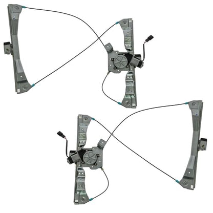 TRQ Driver & Passenger Side Power Power Window Regulator & Motor Assembly - style: WRA50448
