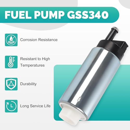 Electric Fuel Pump GSS340 255LPH With Installation Kits High Pressure