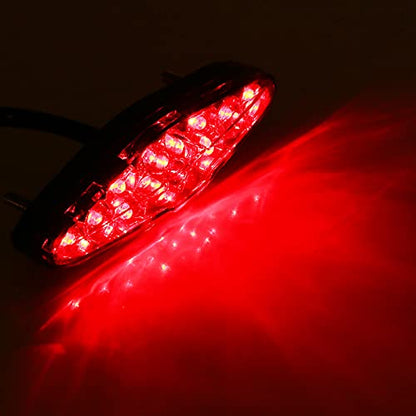 Watris Veiyi 12V Motorcycle Rear Brake Tail Light for ATV Dirt Bike