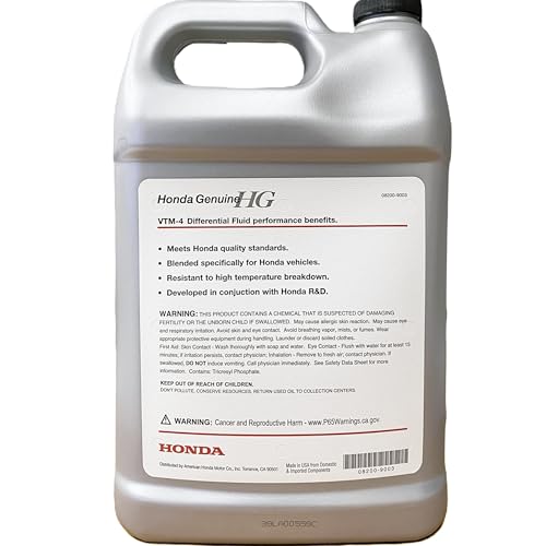 Honda Genuine VTM-4 Differential Fluid – 1 Gallon Bottle