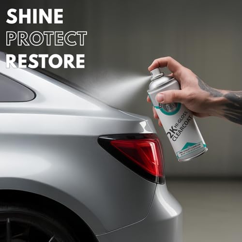 ERA Paints 2K High Gloss Clear Coat Spray/Aerosol Can – Professional Quality & Finish - Easy to Use – Best Value (1 Spray Can w/Can-Gun1) - style: 1 Spray Can w/Can-Gun1