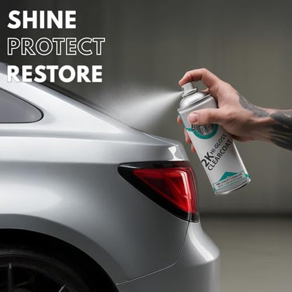 ERA Paints 2K High Gloss Clear Coat Spray/Aerosol Can – Professional Quality & Finish - Easy to Use – Best Value (1 Spray Can w/Can-Gun1) - style: 1 Spray Can w/Can-Gun1