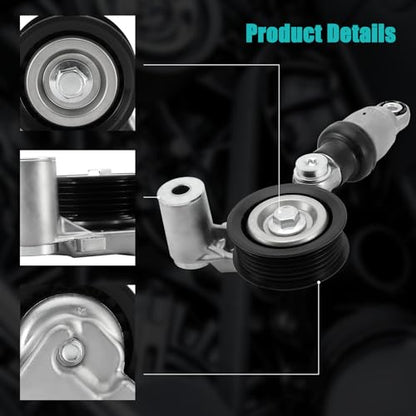 AULINK 12686272 Drive Belt Tensioner Assembly Fit For Chevy C7 Corvette 6.2 - size: 12686272