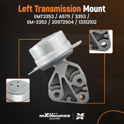 maXpeedingrods 4X Engine Motor & Trans Mount Kit for Chevrolet Malibu A5502 - style: EMT3196