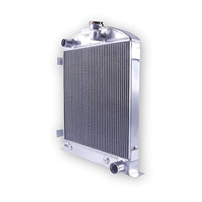 3 Row Aluminum Radiator for 1939 1940 1941 Ford Deluxe Car Sedan Chevy V8 Engine,1932 Ford Ton Pickup Model Base racing Radiator - size: 19