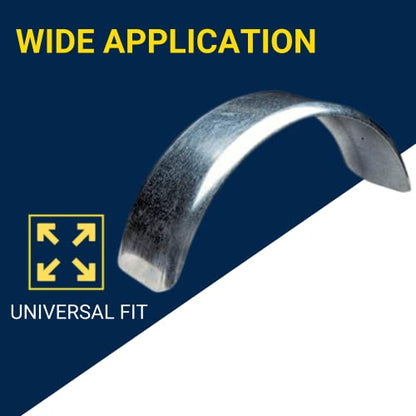 Tie Down Trailer Fender Single Axle - 16 Gauge Galvanized Steel Trailer Fender - 8" Wheel Size - 20" long 7" wide 6" tall (1 Fender) - size: 20" x 7" x 6", style: 1 Fender