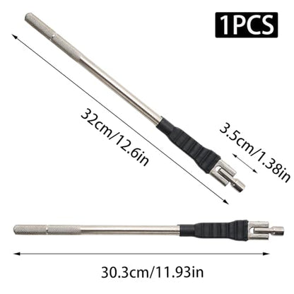 Tire Valve Stem Puller Tool, Valve Core Remover Tool, Silver - color: Silver
