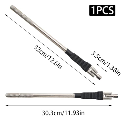 Tire Valve Stem Puller Tool, Valve Core Remover Tool, Silver - color: Silver