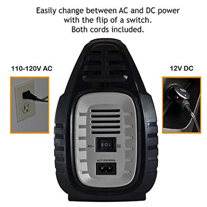 JACO SmartPro 2.0 AC/DC Digital Tire Inflator Pump - Automatic Portable Air Compressor (12V DC, 110-120V AC)