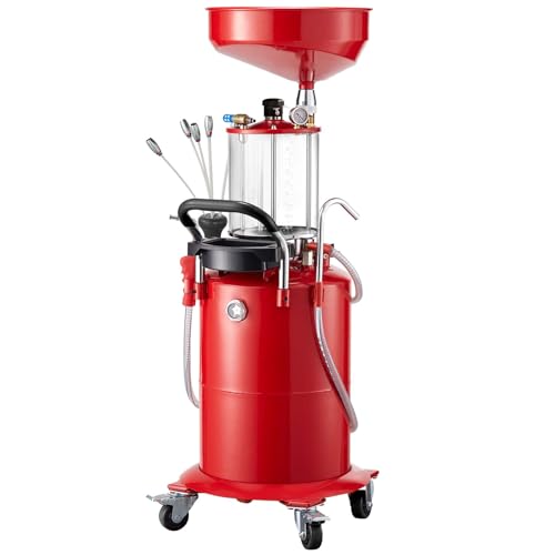 Waste Oil Drain Tank 18.5 Gallons - size: AB5701-Red