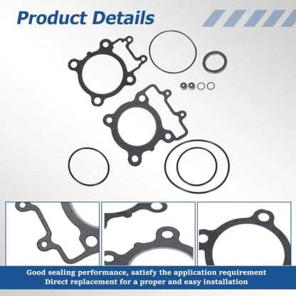 WFLNHB Top End Gasket Kit Set Replacement for Kawasaki Bayou 220 1988-2002