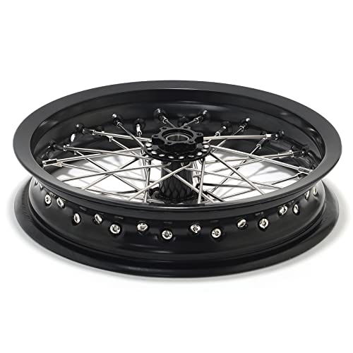 TOFR CNC 12"x2.15" Front Wheel Rim for Sur-Ron Surron Light Bee X LBX - color: Black, size: 12" Front