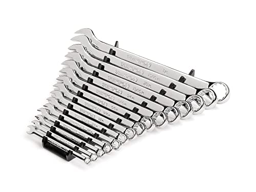 TEKTON Combination Wrench Set, 15-Piece | WCB92106 - size: 15-pc. (1/4-1 in.), style: Rack