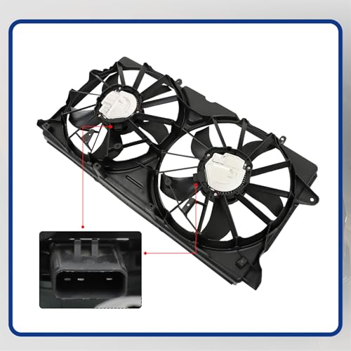Radiator Cooling Fan Replacement for 23123633 23123634 Replacement for Silverado 1500 2015-2019 Replacement for Sierra 1500 2015-2019