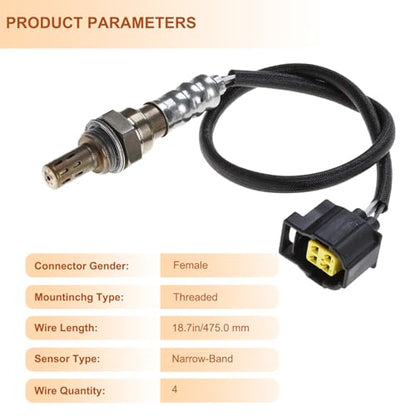 250-24675 Upstream or Downstream O2 Oxygen Sensor for Chrysler Town & Country Pacifica Voyager Sebring Dodge Avenger Caliber Grand Caravan Journey Jeep Wrangler Compass Patriot Routan Mercedes-Benz - size: 250-24675