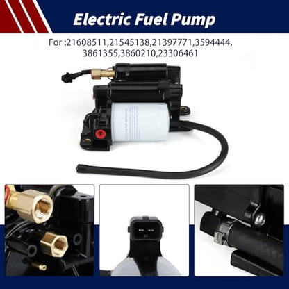 Electric Fuel Pump Assembly For Volvo Penta 4.3L 5.0L 5.7L for 4.3OSI 4.3GXI 5.0OSI 5.0GXI 5.7GI 5.7GXI 5.7OSI 5.7OSXI Replace Part Number: 21545138; 21397771; 21608511; 3594444; 3861355 - size: FPM400601