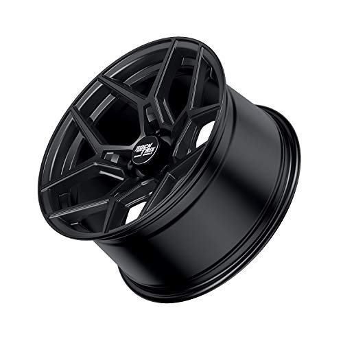 RockTrix RT105 18x9 Off-Road Wheels compatible with Toyota Tundra 2007-2021, Matte Black 5x150 Rims +12mm Offset for 33-35 Inch Tire Clearance, Fits Sequoia, Land Cruiser, And Fits Lexus LX570 - color: Matte Black, size: 18x9 +12mm offset