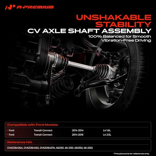 A-Premium Set of 2 Front CV Axle Shaft Assembly - style: Front Driver and Passenger Side