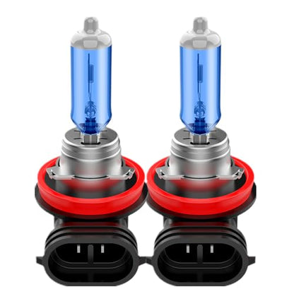H11 Headlight Bulb H11 Halogen Bulbs No Flashing 12V 55W 5000K Xenon White, 2 Pack - color: White 5000K, size: H11 H8 H9