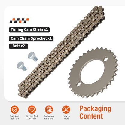 Timing Cam Chain W/Sprocket For Honda XL100/125 CT125 CB125S TL125S 76-85