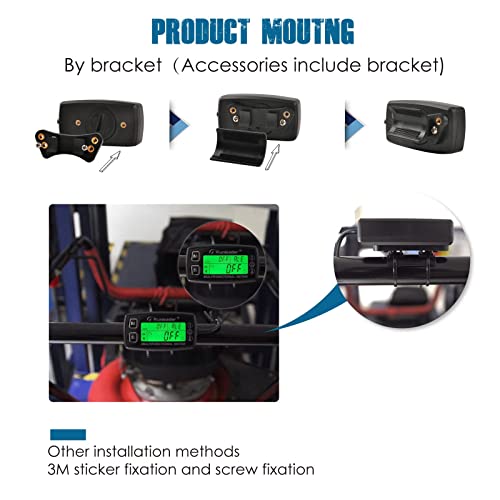Runleader Digital Tach Hour Meter Engine Temperature Gauge RL-HM035A-M5 - size: RL-HM035A-M5