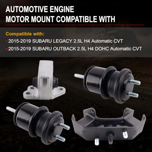Motor Mount Kit for 2015-2019 Legacy Outback 2.5L - size: A6742 A6742 A6743 A6745