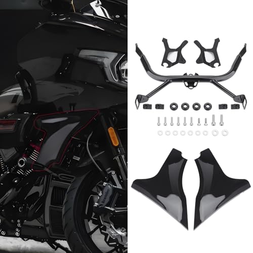 Side Fairing Panel Bracket Motorcycle Fairing Support Brackets Kit for Harley Touring CVO Road Glide ST FLTRXSTSE 2024 FLTRXSE 2023 (Vivid Black) - color: Vivid Black