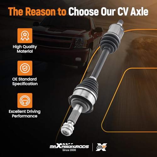 maXpeedingrods Front Left or Right CV Axle Shaft Assembly for Toyota Tundra - color: 66-5194