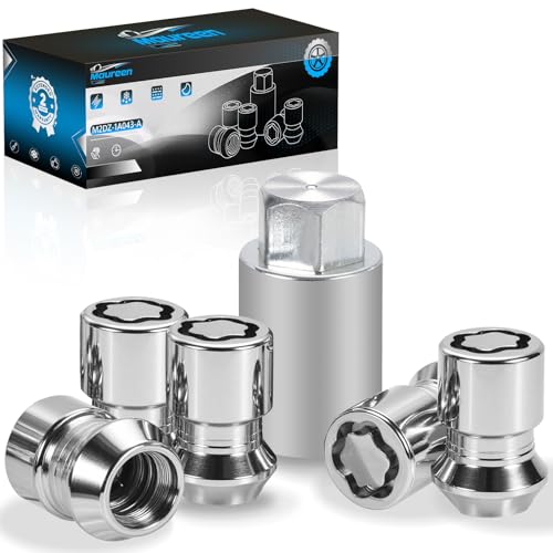 Wheel Locks Lug Nuts M12 x 1.50 Fit for‌ Ford Bronco 2021 2022 2023 2024 Hex Key Cone Seat Replace M2DZ-1A043-A - size: M12 x 1.50 Spherical Seat