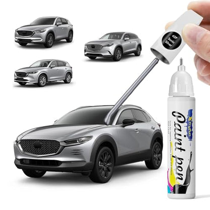 45P Sonic Silver Touch Up Paint Compatible with Mazda - color: Sonic Silver 45P