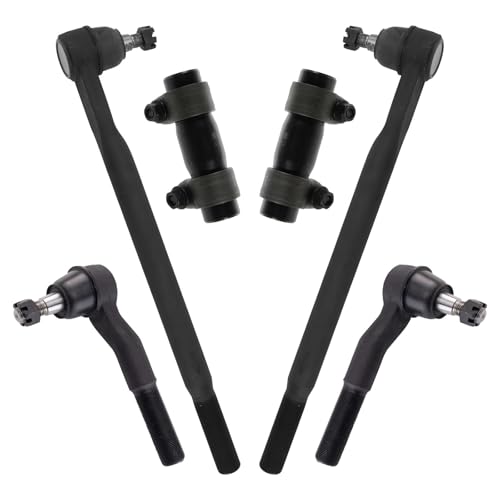 TRQ Front Inner and Outer Tie Rod Set 6 Piece - style: PSA29071