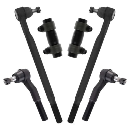 TRQ Front Inner and Outer Tie Rod Set 6 Piece - style: PSA29071